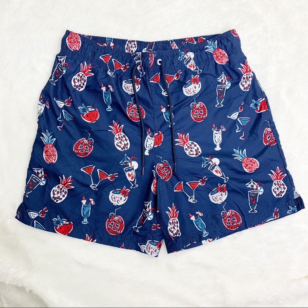 Jake Austin Pineapples & Cocktails Swim Trunks
